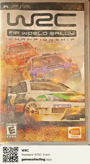 WRC PlayStation Portable, NTSC box front