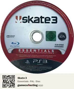 Skate 3 PlayStation 3, PAL disc