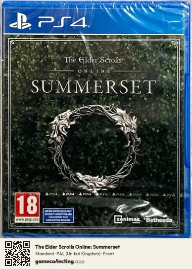 The Elder Scrolls Online: Summerset PlayStation 4, United Kingdom box front