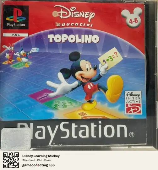 Disney Learning Mickey PlayStation, PAL box front