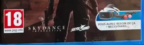 The Walking Dead: Saints & Sinners, the PEGI square on its front