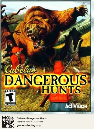 Cabela's Dangerous Hunts Xbox, NTSC box front