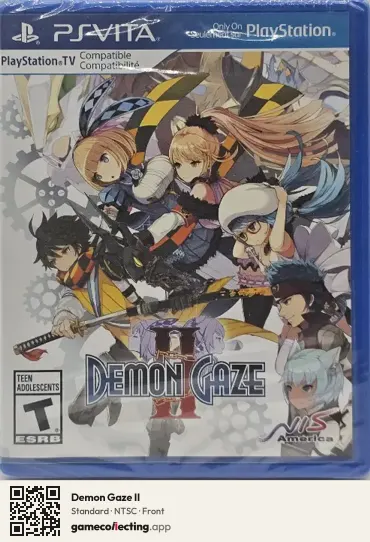 Demon Gaze II PlayStation Vita, NTSC box front