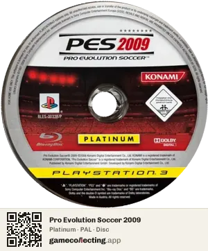 Pro Evolution Soccer 2009 PlayStation 3, PAL disc