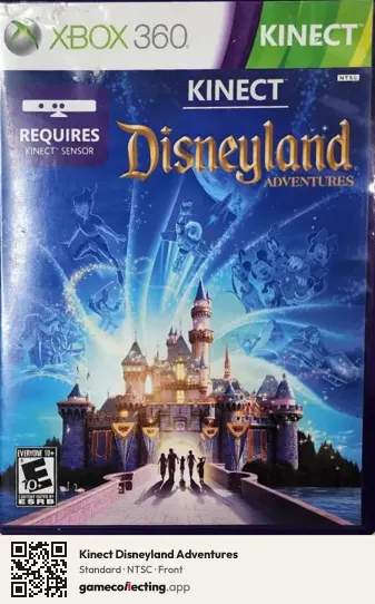 Kinect Disneyland Adventures Xbox 360, NTSC box front
