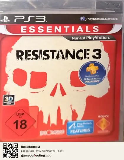 Resistance 3 PlayStation 3, Germany box front