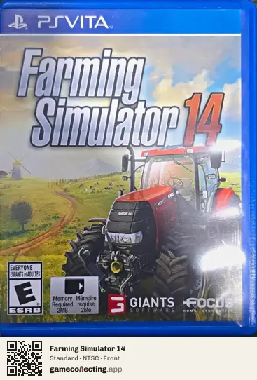 Farming Simulator 14 PlayStation Vita, NTSC box front