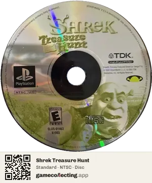 Shrek Treasure Hunt PlayStation, NTSC disc