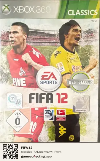 FIFA 12 Xbox 360, Germany box front