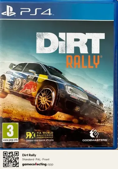 Dirt Rally PlayStation 4, PAL box front
