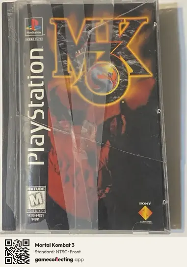 Mortal Kombat 3 PlayStation, NTSC box front