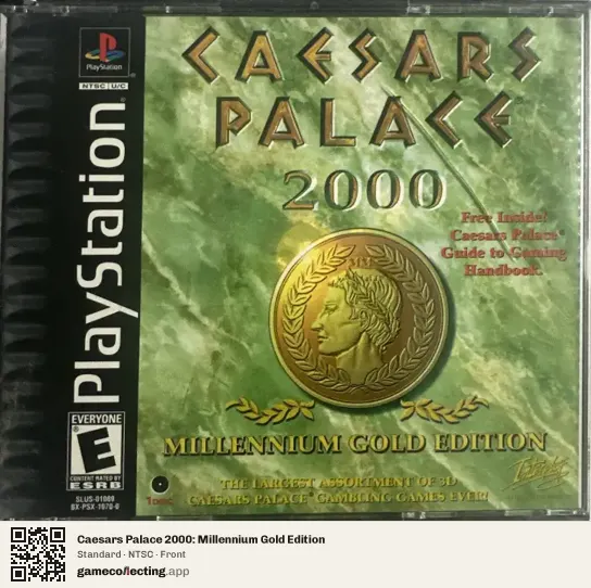 Caesars Palace 2000: Millennium Gold Edition PlayStation, NTSC box front