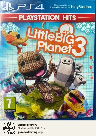 LittleBigPlanet 3 PlayStation 4, PAL box front