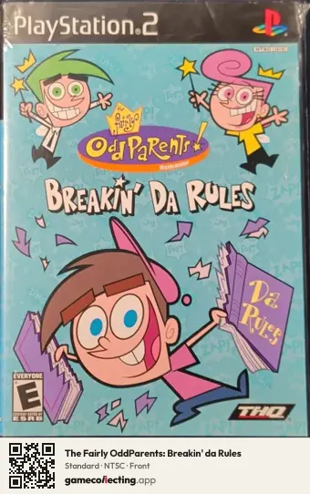 The Fairly OddParents: Breakin' da Rules PlayStation 2, NTSC box front
