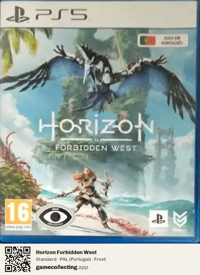 Horizon Forbidden West PlayStation 5, Portugal box front