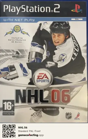 NHL 06 PlayStation 2, PAL box front