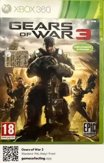 Gears of War 3 Xbox 360, Italy box front