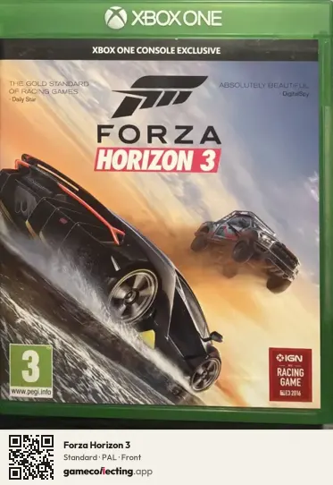 Forza Horizon 3 Xbox One, PAL box front