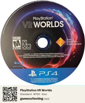 PlayStation VR Worlds PlayStation 4, NTSC disc