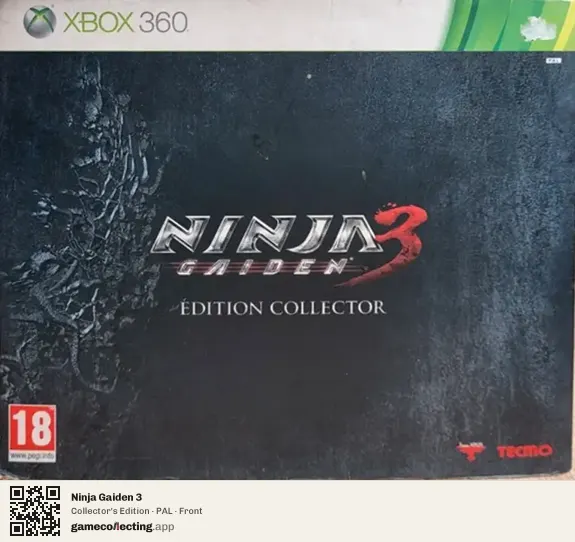 Ninja Gaiden 3 Xbox 360, PAL box front