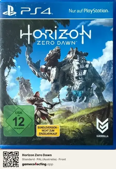 Horizon Zero Dawn PlayStation 4, Australia box front