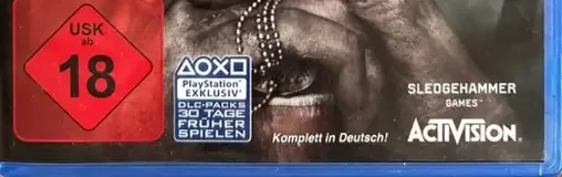 Call of Duty: WWII, the USK square on its front