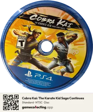 Cobra Kai: The Karate Kid Saga Continues PlayStation 4, NTSC disc