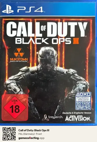 Call of Duty: Black Ops III PlayStation 4, Germany box front