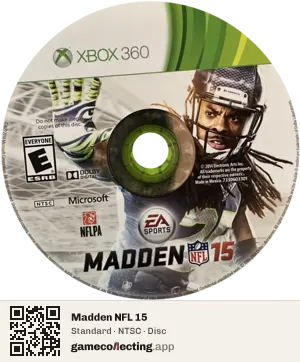 Madden NFL 15 Xbox 360, NTSC disc