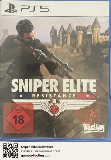 Sniper Elite: Resistance PlayStation 5, Germany box front