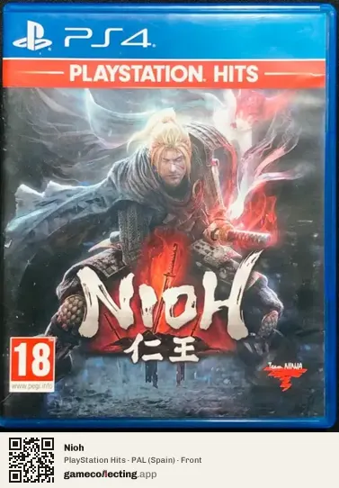 Nioh PlayStation 4, Spain box front