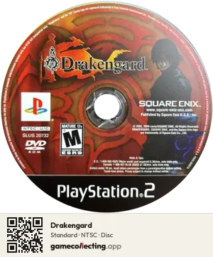Drakengard PlayStation 2, NTSC disc