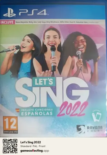Let's Sing 2022 PlayStation 4, PAL box front