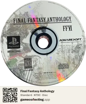 Final Fantasy Anthology PlayStation, NTSC disc