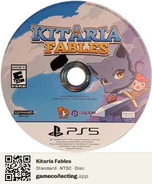 Kitaria Fables PlayStation 5, NTSC disc