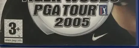 Tiger Woods PGA Tour 2005, the PEGI square on its front
