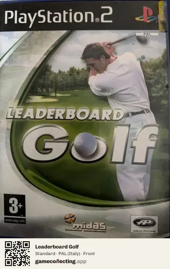 Leaderboard Golf PlayStation 2, Italy box front