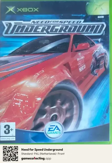 Need for Speed Underground Xbox, Netherlands box front