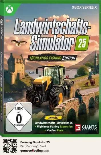 Farming Simulator 25 Xbox Series X, Germany box front