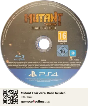 Mutant Year Zero: Road to Eden PlayStation 4, PAL disc