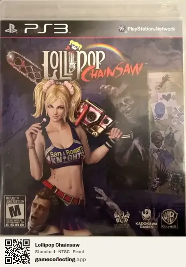 Lollipop Chainsaw PlayStation 3, NTSC box front