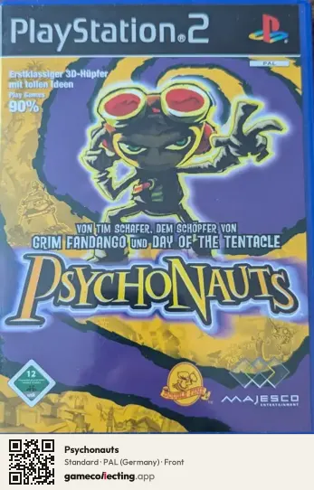 Psychonauts PlayStation 2, Germany box front