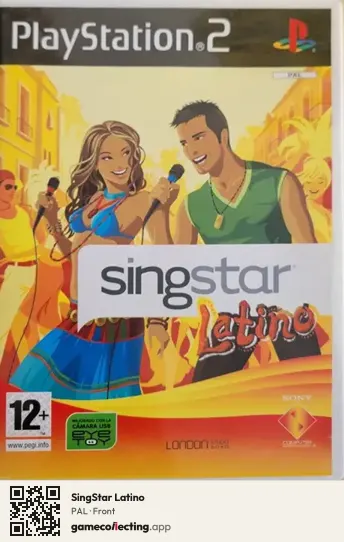 SingStar Latino PlayStation 2, PAL box front