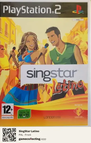 SingStar Latino PlayStation 2, PAL box front