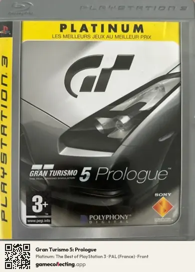 Gran Turismo 5: Prologue PlayStation 3, France box front