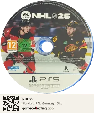 NHL 25 PlayStation 5, PAL disc