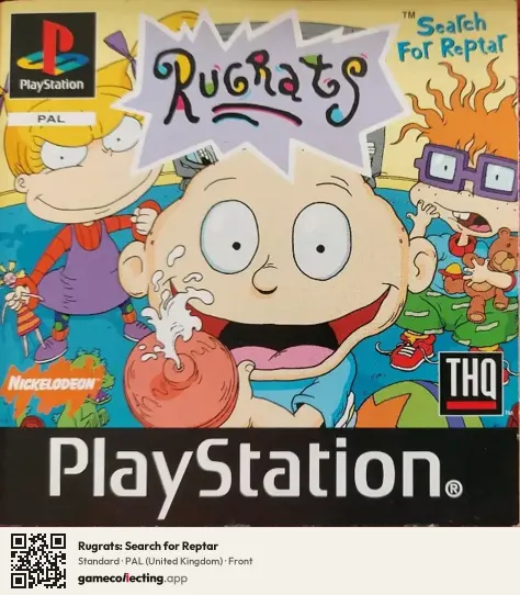 Rugrats: Search for Reptar PlayStation, United Kingdom box front