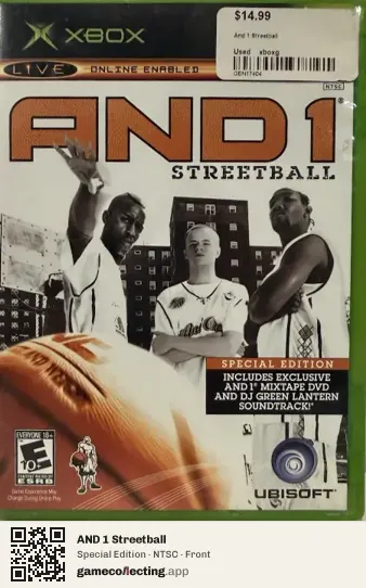 AND 1 Streetball Xbox, NTSC box front