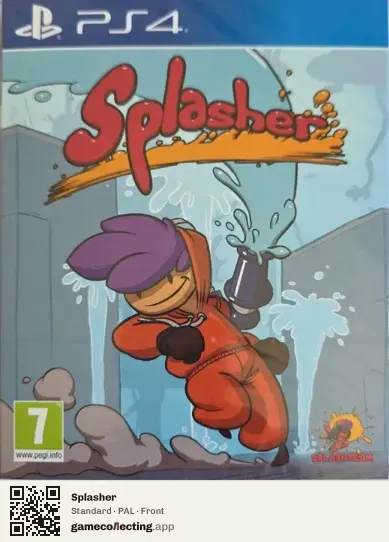 Splasher PlayStation 4, PAL box front