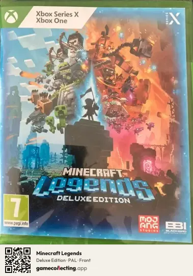 Minecraft Legends Xbox Series X, PAL box front